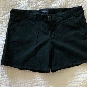 Black MIDI Shorts